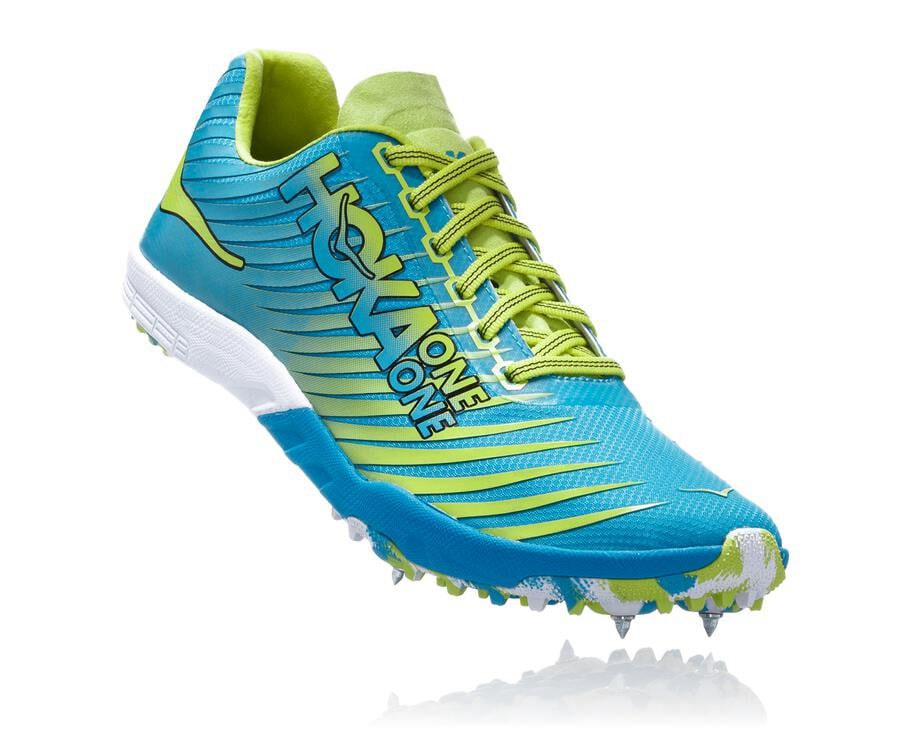 Spikes Atletismo Hoka One One Hombre Azules/Verdes - Evo Xc - KNWU14520